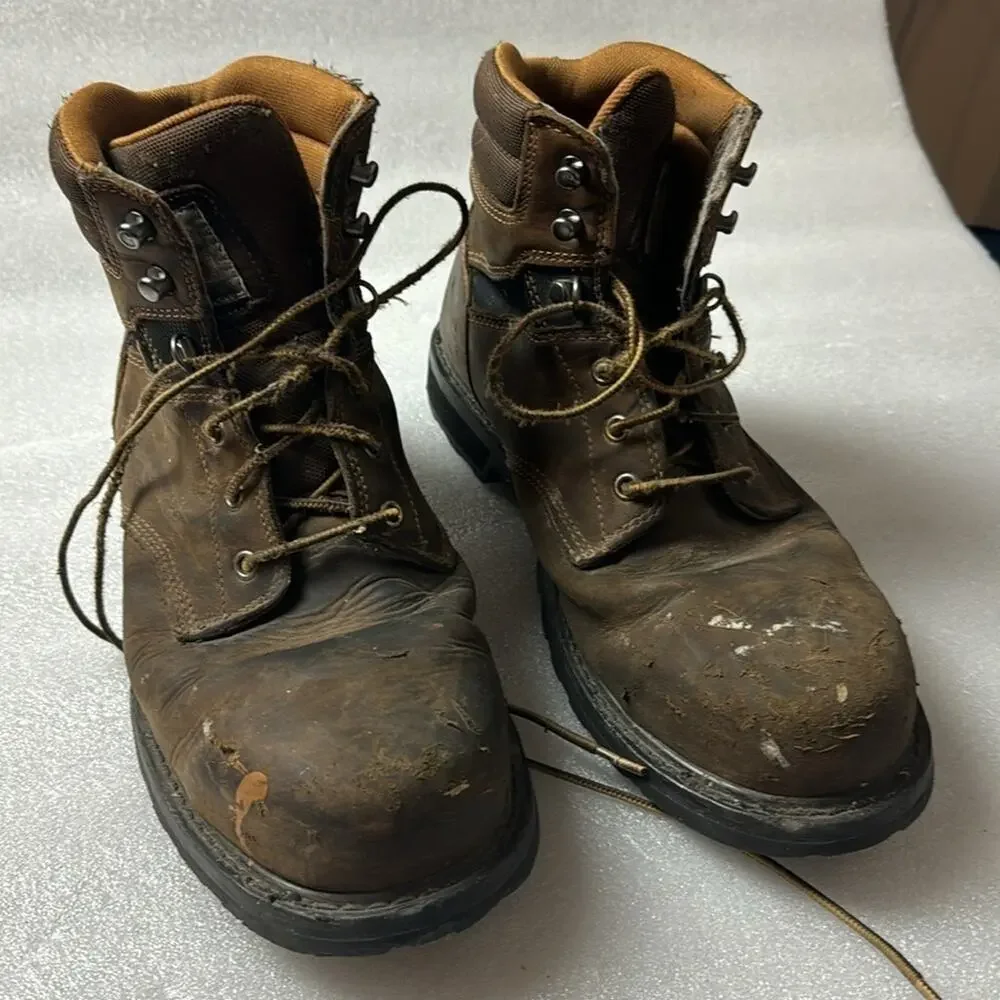 Carhartt Work Boots ASTM F2413-18 US Men’s 10 Paint Distressed broken in comfy